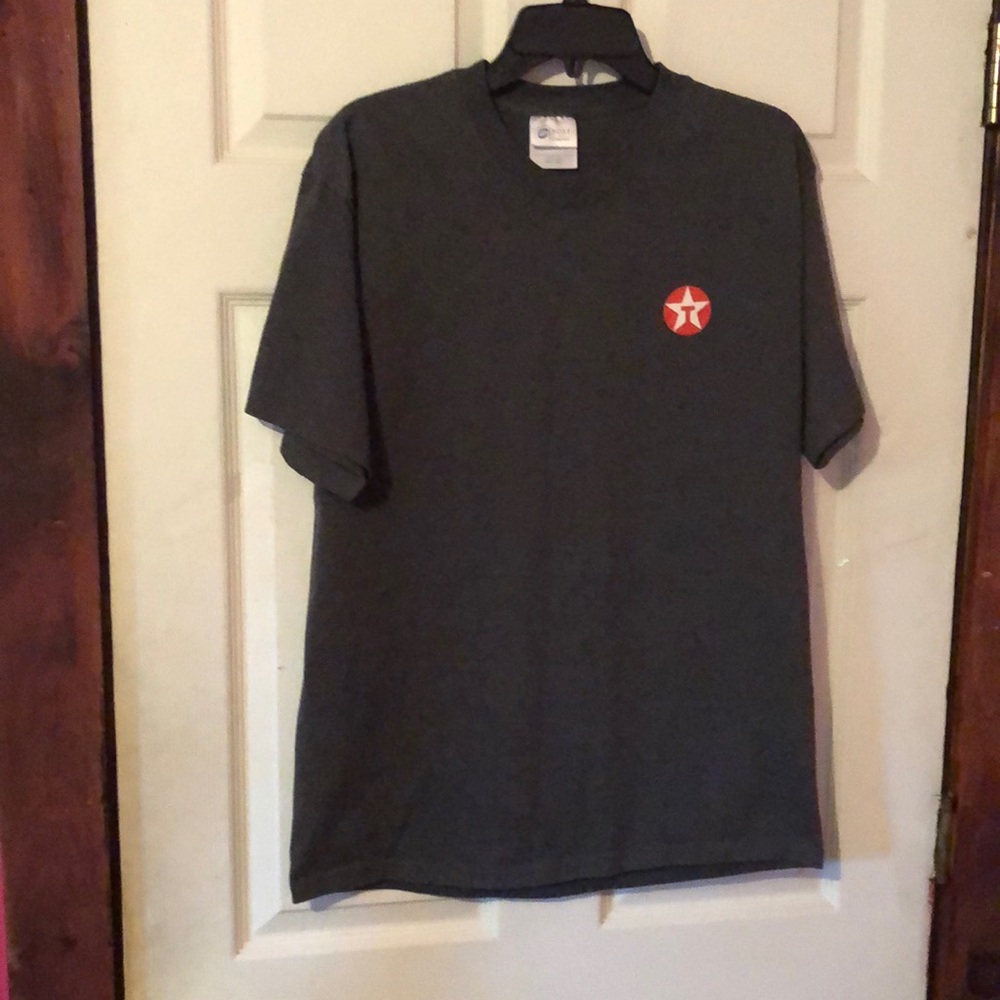 Texaco Gray Logo T-Shirt Mens Large L